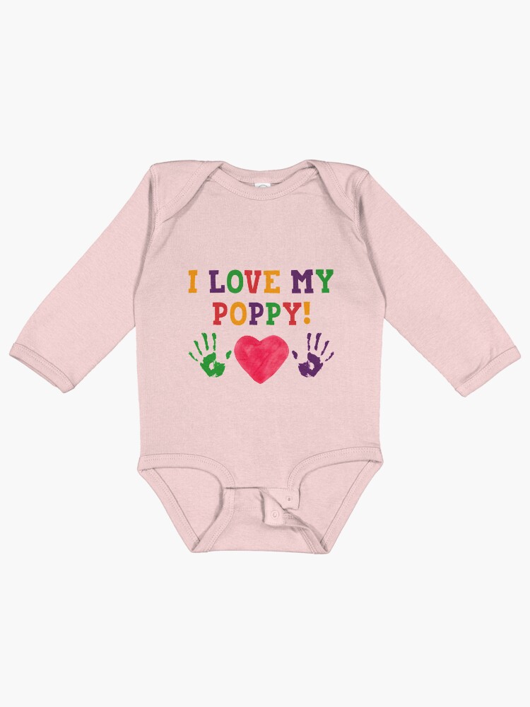 Poppy Heart Baby Onesie Poppy Heart Baby Onesie