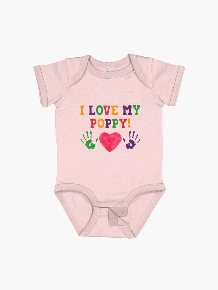 Poppy Heart Baby Onesie Poppy Heart Baby Onesie