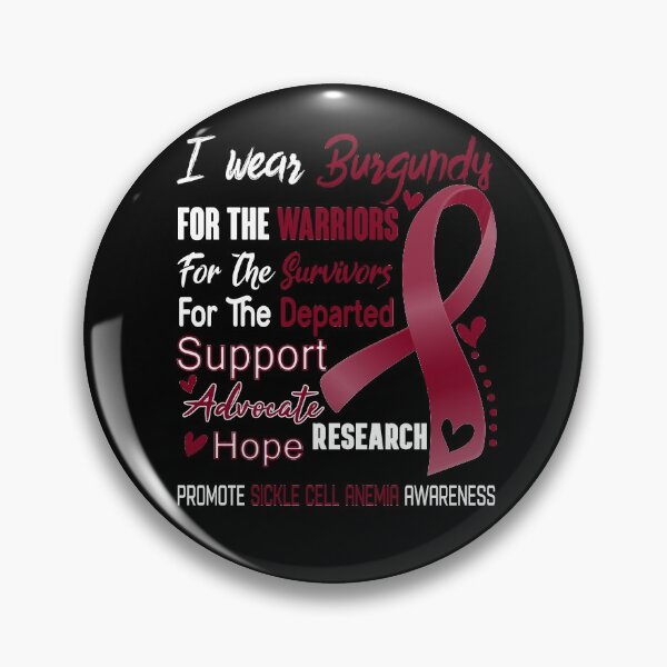 Item preview, I Wear Burgundy For The Warriors Promote Sickle Cell Anemia Awareness designed and sold by hvoid41.