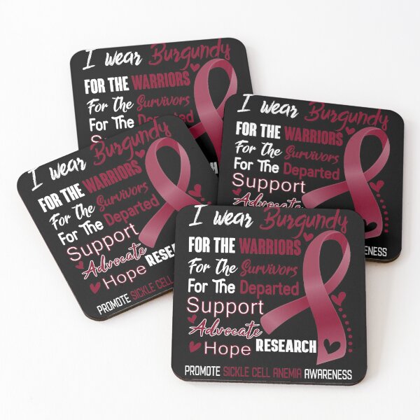 Item preview, I Wear Burgundy For The Warriors Promote Sickle Cell Anemia Awareness designed and sold by hvoid41.
