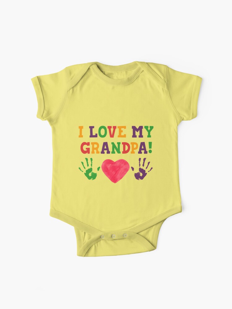 I Love My Grandpa Baby One-Piece for Sale by TheShirtLounge