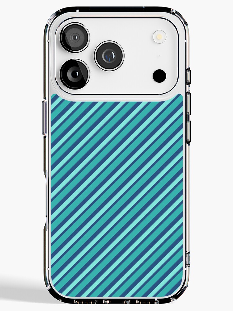 Thumbnail 1 of 5, iPhone Case, Blue Striped Pattern designed and sold by esonva.