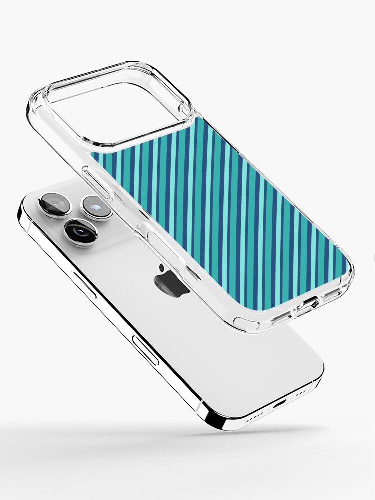 Thumbnail 2 of 5, iPhone Case, Blue Striped Pattern designed and sold by esonva.