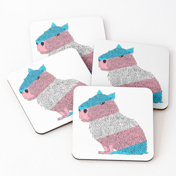 Item preview, Trans Pride Capybara designed and sold by oddlybigbear.