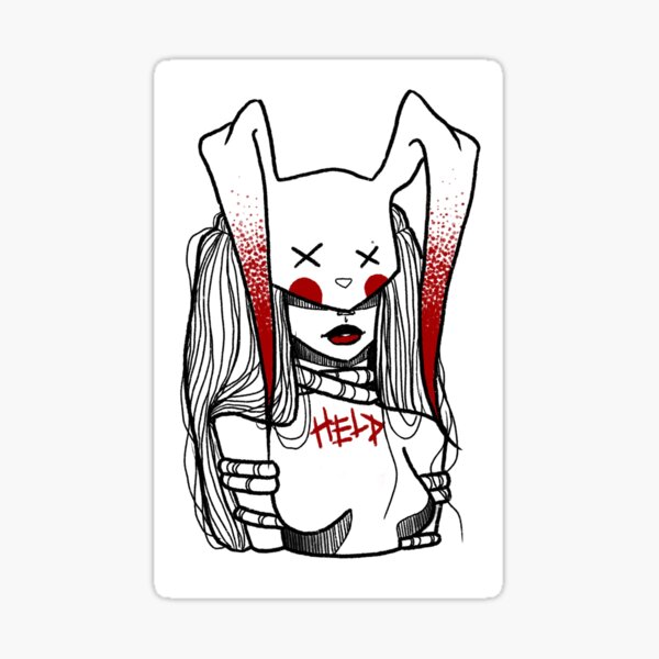 Sticker Harley Quinn Tattoo Redbubble