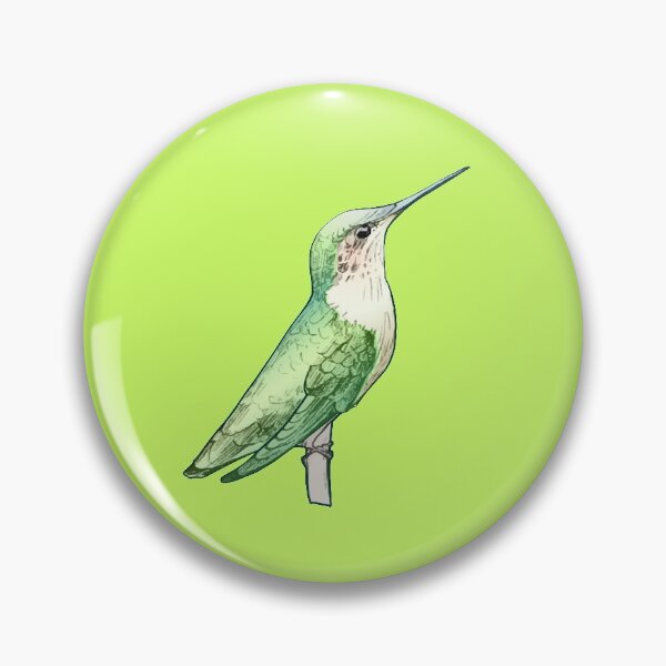 Item preview, Emerald Green Ruby-throated Hummingbird  designed and sold by DaniBoots.
