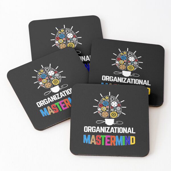 Organizational mastermind Coasters (Set of 4)