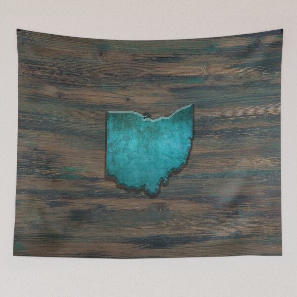 Item preview, Ohio Shape Teal designed and sold by Jared Davies.