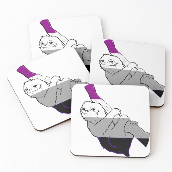 Item preview, Asexual Pride Sloth designed and sold by oddlybigbear.