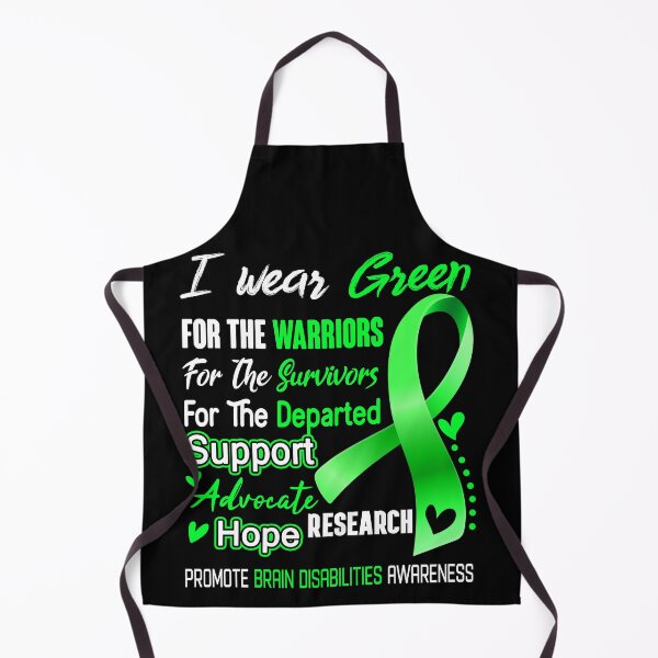 Item preview, I Wear Green For The Warriors Promote Brain Disabilities Awareness designed and sold by hvoid41.
