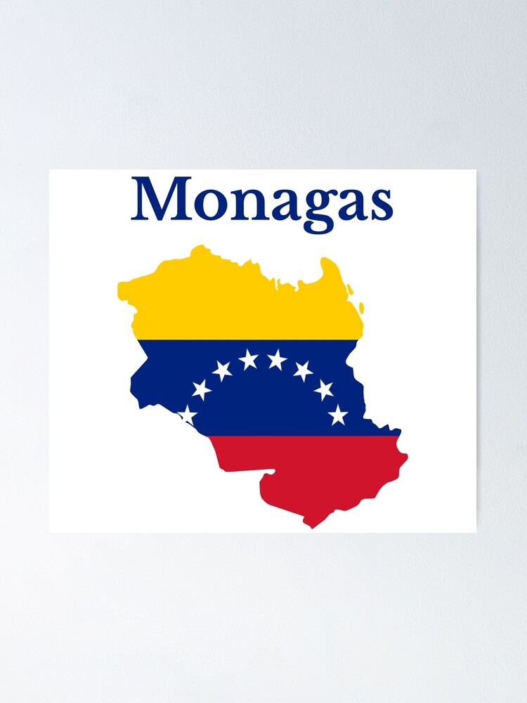 Póster Diseño De Mapa Del Estado De Monagas Venezuela De Marosharaf Redbubble 6924
