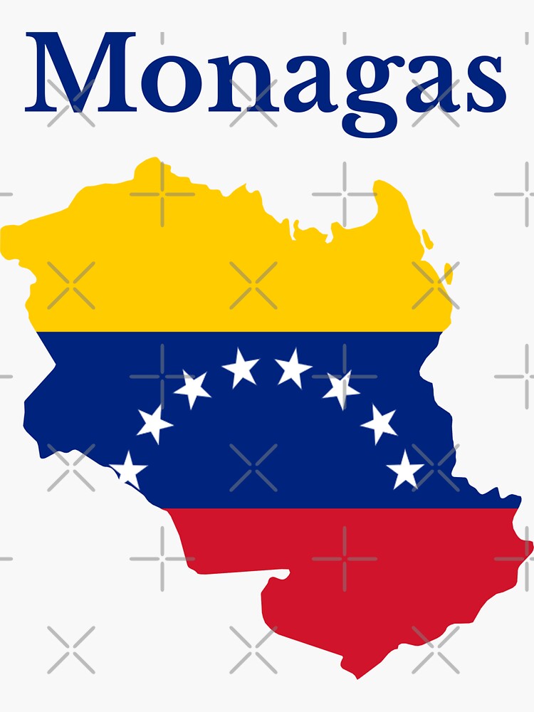 Pegatina Diseño De Mapa Del Estado De Monagas Venezuela De Marosharaf Redbubble 7623