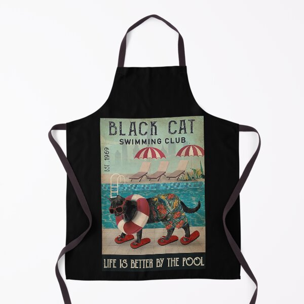 Item preview, Funny Swimming Black Cat designed and sold by Douglafa.