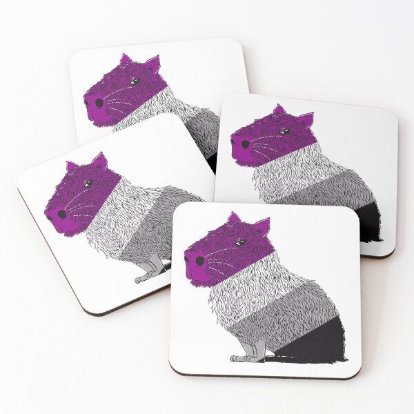 Item preview, Asexual Pride Capybara designed and sold by oddlybigbear.