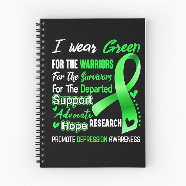 Item preview, I Wear Green For The Warriors Promote Depression Awareness designed and sold by hvoid41.