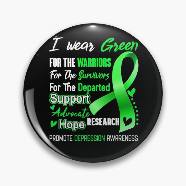 Item preview, I Wear Green For The Warriors Promote Depression Awareness designed and sold by hvoid41.
