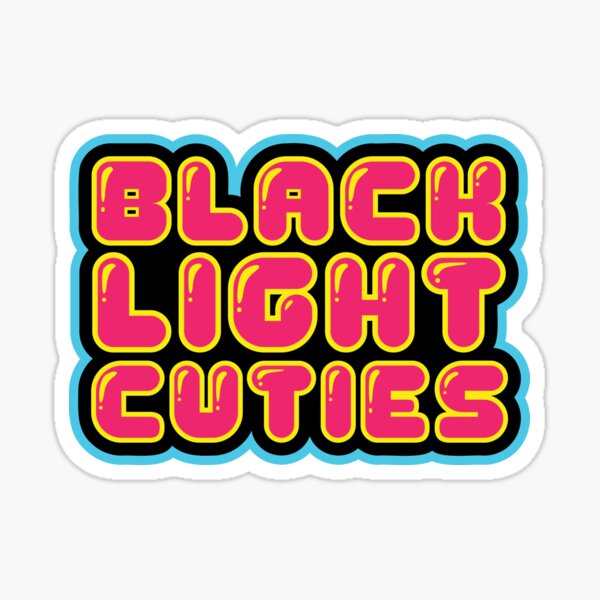 Black Light Cuties Logo - #01 Sticker