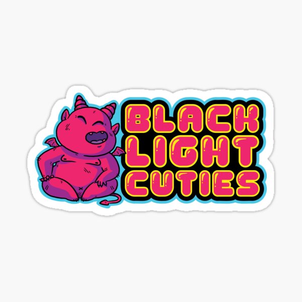 Black Light Cuties Logo - #03 Sticker