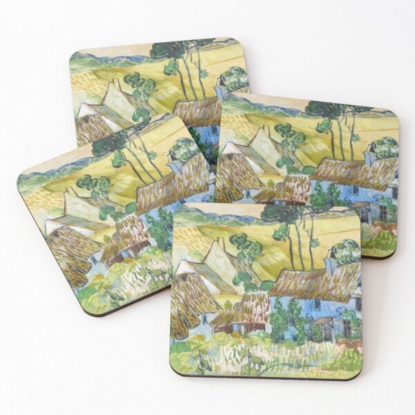 Item preview, Farms Near Auvers Painting By Vincent Van Gogh designed and sold by JDesigningMO.