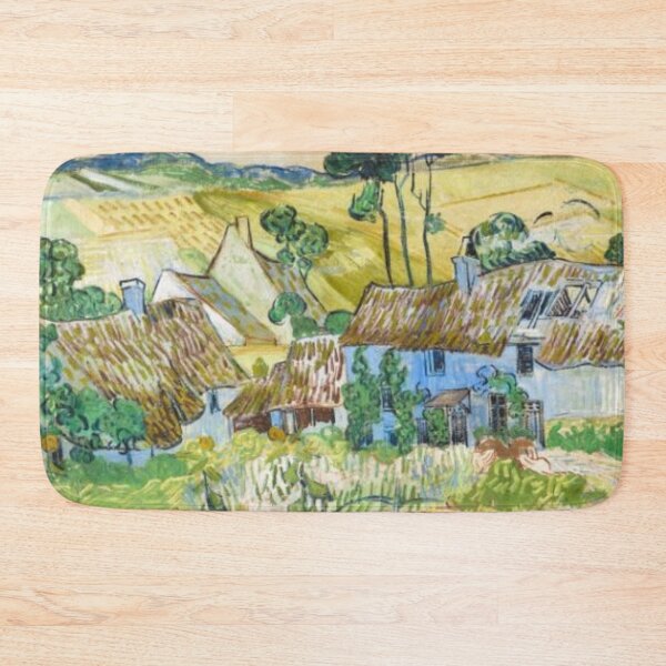 Item preview, Farms Near Auvers Painting By Vincent Van Gogh designed and sold by JDesigningMO.