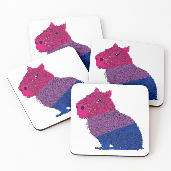 Item preview, Bisexual Pride Capybara designed and sold by oddlybigbear.