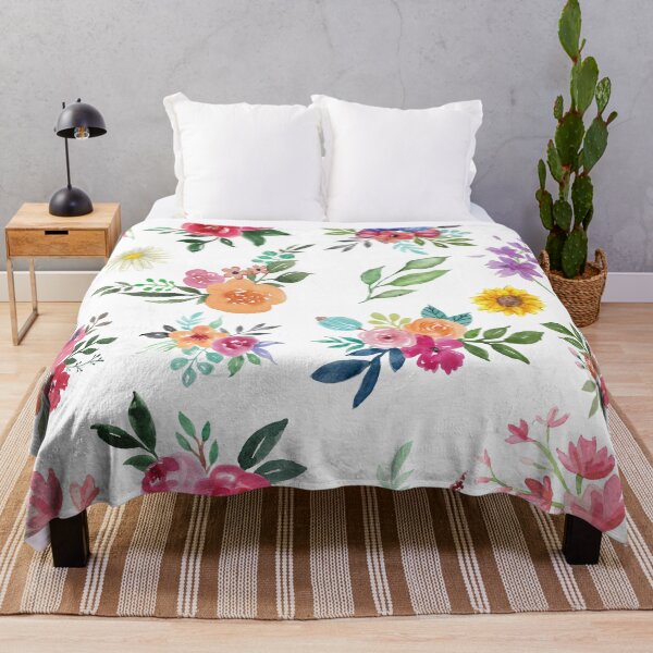 Item preview, Summer Colourful Flowers Water Brush Patterns designed and sold by petertogetherz.