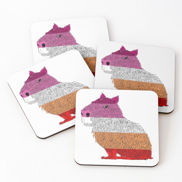 Item preview, Lesbian Pride Capybara designed and sold by oddlybigbear.