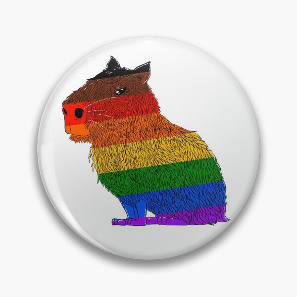 Item preview, Capybara Philadelphia Pride Capybara designed and sold by oddlybigbear.