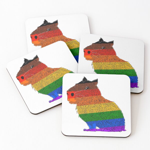 Item preview, Capybara Philadelphia Pride Capybara designed and sold by oddlybigbear.