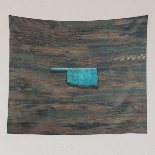 Item preview, Oklahoma Shape Teal designed and sold by Jared Davies.
