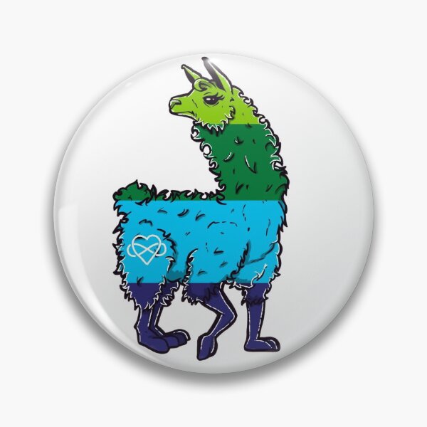 Item preview, Poly Pride Flag Llama designed and sold by oddlybigbear.