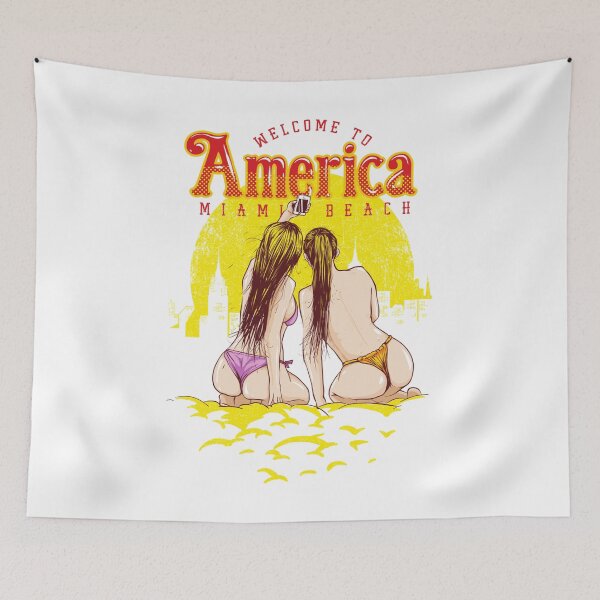 Item preview, Miami Beach Sexy Beach Girls Selfie designed and sold by The Masked Designer.