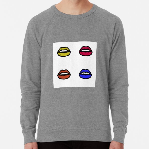 Pretty Neon Lips Lightweight Sweatshirt