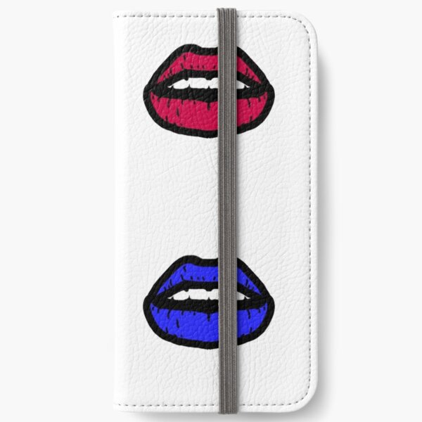 Pretty Neon Lips iPhone Wallet