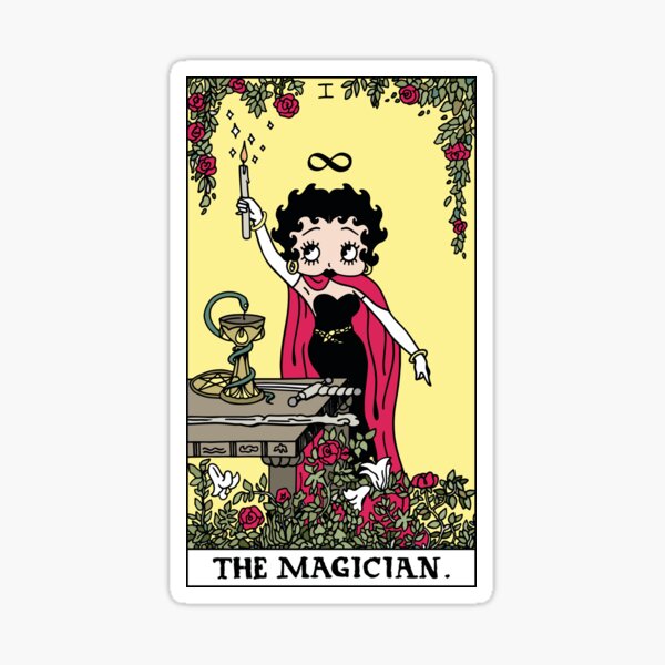 Betty Boop Tarots: The Magician Sticker