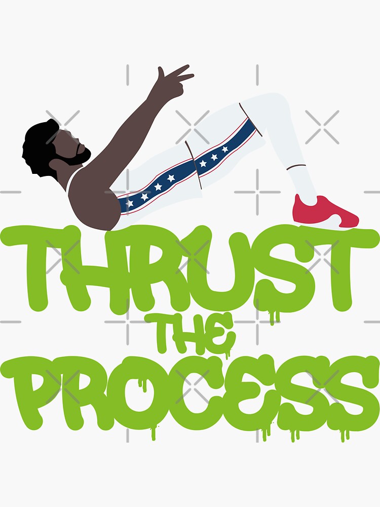 DX Thrust The Process Shirt - Embiid DX Shirt - DX Sixers (print On Front  And Back) Women's V-Neck T-Shirt