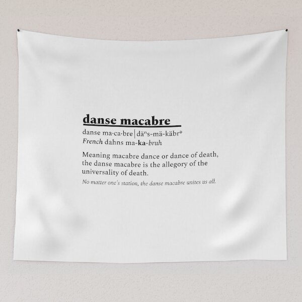 Item preview, Danse Macabre (Black font) designed and sold by ThanSwagger.