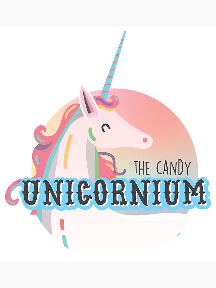 "The Candy Unicornium Logo" Sticker for Sale by CandyUnicornium Redbubble