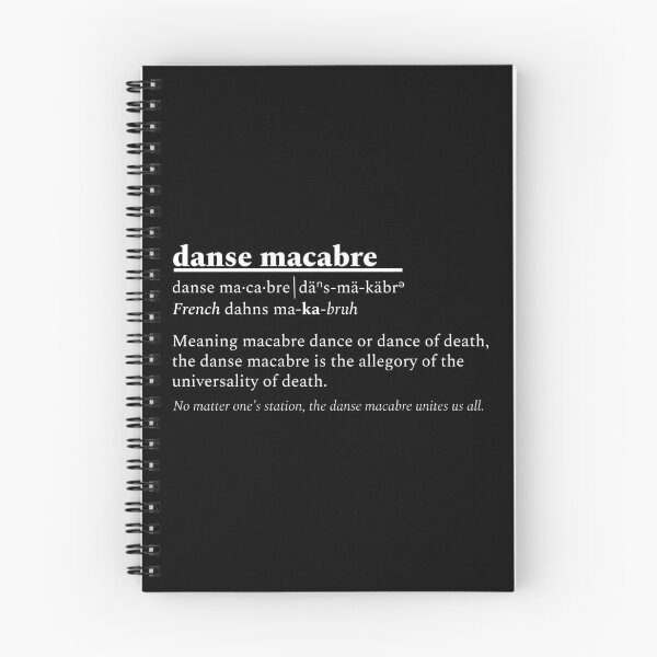 Item preview, Definición de Danse Macabre (fuente blanca) designed and sold by ThanSwagger.