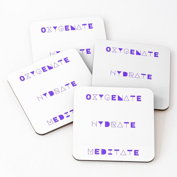 Item preview, Oxygenate, Hydrate, Meditate - Royal Purple designed and sold by visual-samadhi.