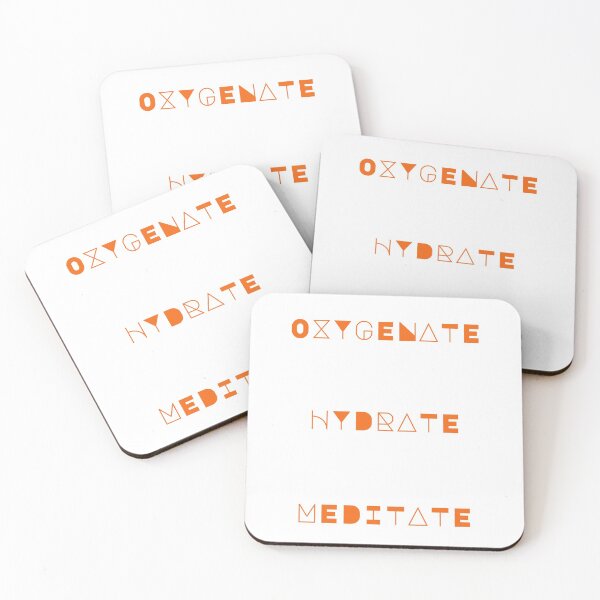 Item preview, Oxygenate, Hydrate, Meditate - Juicy Orange designed and sold by visual-samadhi.