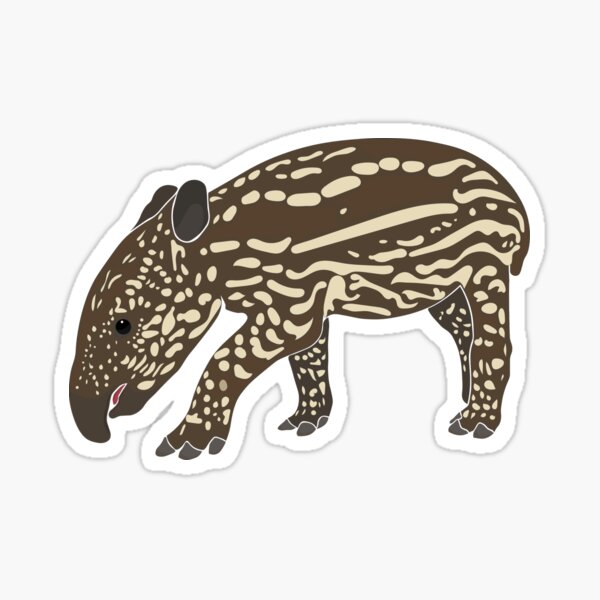 Vista previa del artículo con la obra «Tapir», diseñado y vendido por The Sleepy Monito.