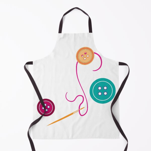 Item preview, Calling all Sewists! Needle, Thread, Buttons icons on white designed and sold by Susan Marie Williams.