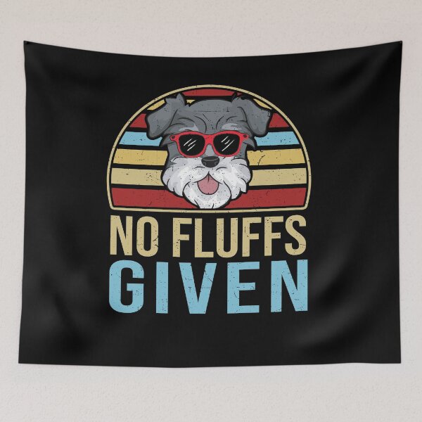 Item preview, Funny Vintage Miniature Schnauzer No Fluffs Given designed and sold by kennypet.