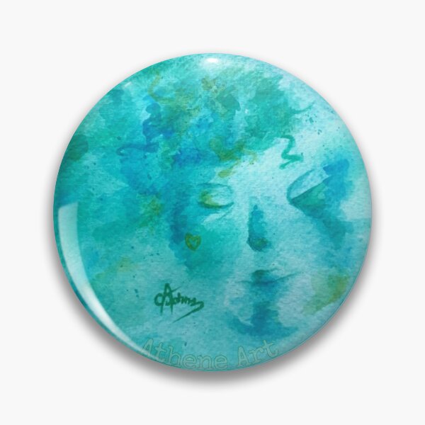 Item preview, Tranquil Thoughts: Abstract Face Watercolour Painting designed and sold by athene-art.