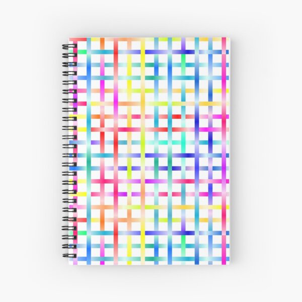 Strips Rainbow Spiral Notebook