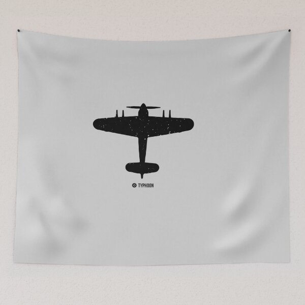 Item preview, RAF Typhoon Top View Silhouette Dark designed and sold by artbyedo.