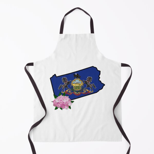 Item preview, State of Pennsylvania Flag with State Flower Mountain Laurel designed and sold by Gsallicat.