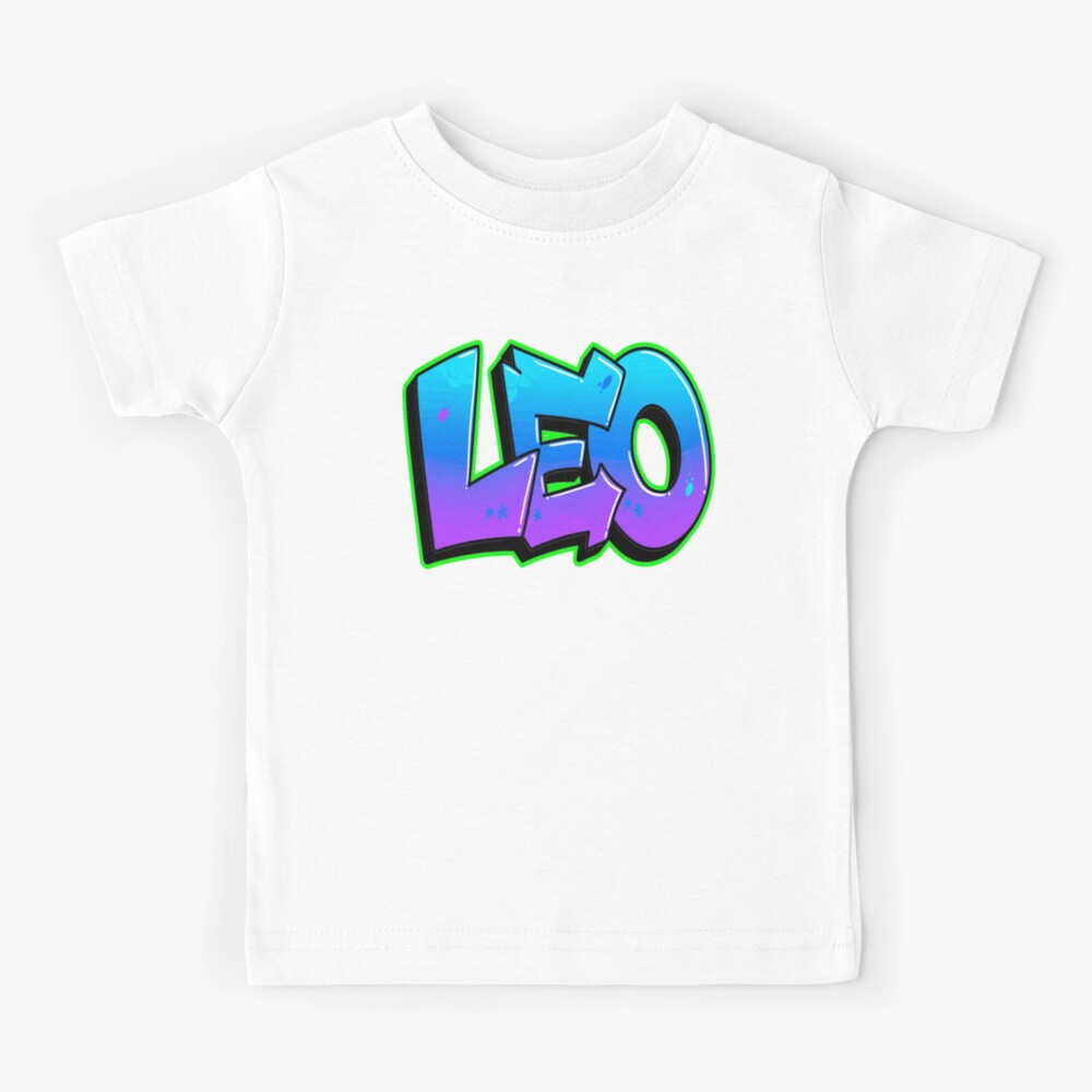 Colorful Text Art - Leon Name T-Shirt