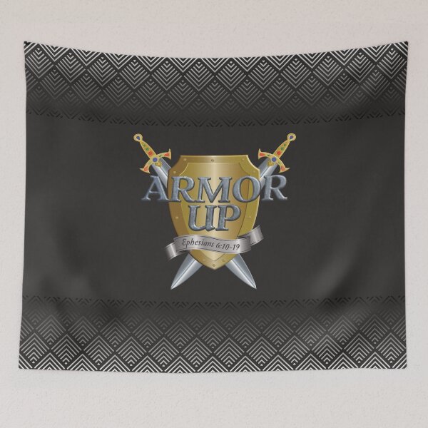 Item preview, Armor Up - Armor of God Bible verse designed and sold by NoBonesLife.